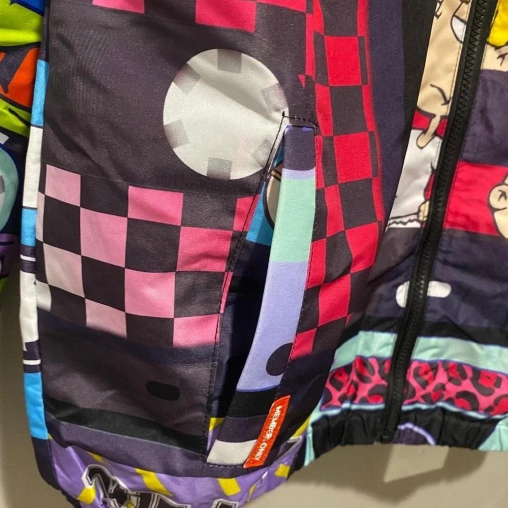 🦖NWT🦖Nickelodeon Rugrats/Reptar Members‎ Only Jacket - Men's Medium